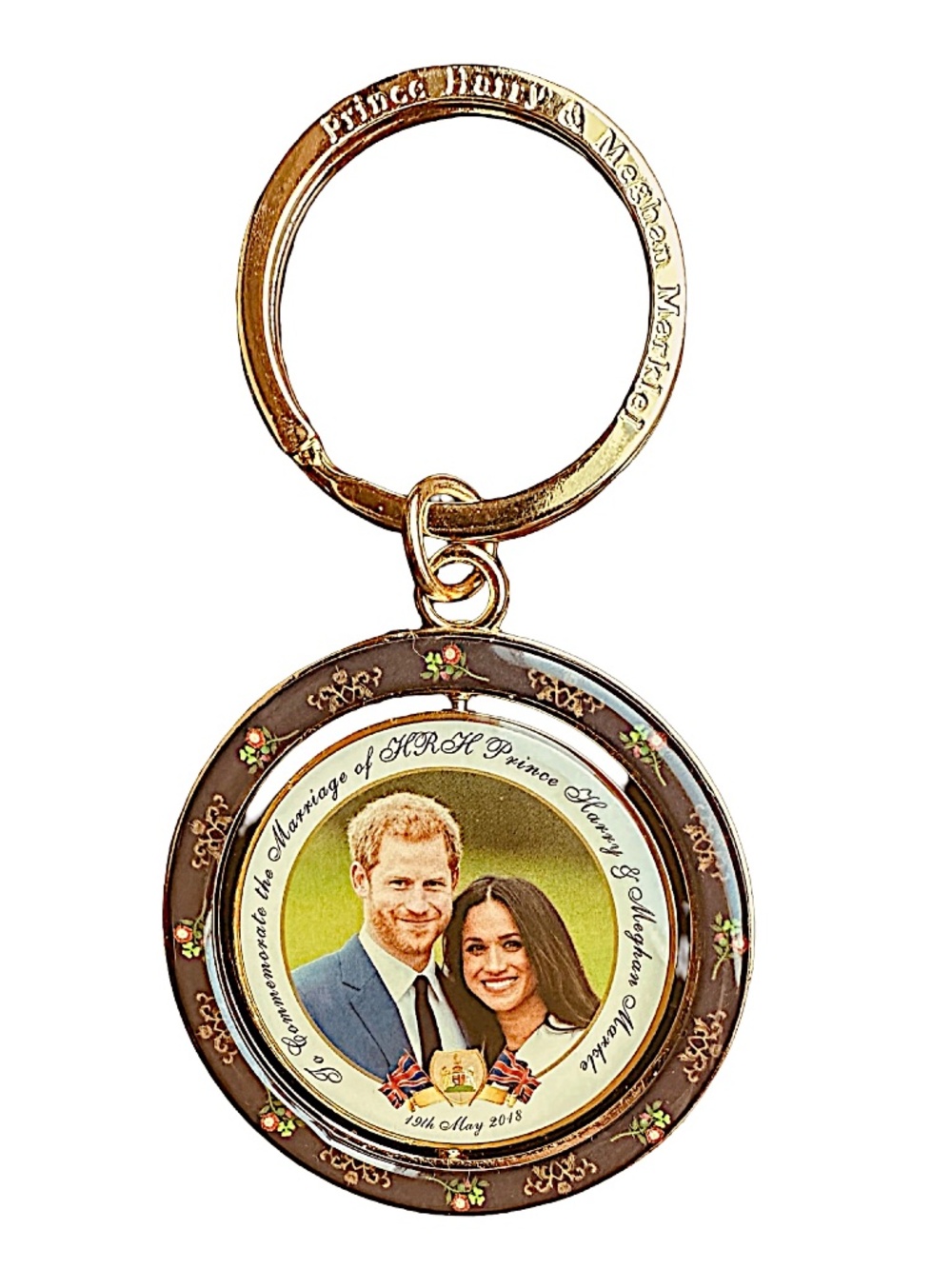 Commemorative Keyfob Prince Harry Meghan Engagement Marriage